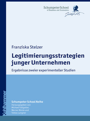 cover image of Legitimierungsstrategien junger Unternehmen